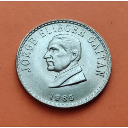 COLOMBIA 20 CENTAVOS 1965 JORGE ELIEGER KM.215 MONEDA DE NICKEL SC- República Colombiana