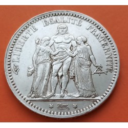 .FRANCE 5 FRANCS 1875 A HERCULES SILVER VF++