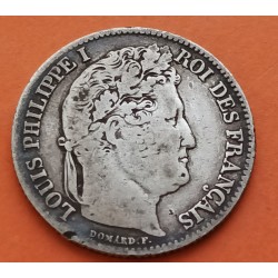 FRANCIA 1 FRANCO 1840 A EMPERADOR LOUIS PHILIPPE KM.748.1 MONEDA DE PLATA MUY CIRCULADA @ESCASA@ France 1 Franc silver coin