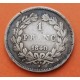 FRANCIA 1 FRANCO 1840 A EMPERADOR LOUIS PHILIPPE KM.748.1 MONEDA DE PLATA MUY CIRCULADA @ESCASA@ France 1 Franc silver coin