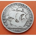 @RARA@ PORTUGAL 5 ESCUDOS 1932 CARABELA 1ª AÑO DE EMISION KM.581 MONEDA DE PLATA MBC REPUBLICA PORTUGUESA silver coin