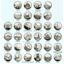 ..ESPAÑA 5 EUROS 2010+2011+2012 PLATA CIUDADES 52 monedas