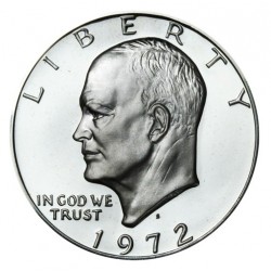 USA 1 DOLLAR 1972 S EISENHOWER SILVER BU UNC
