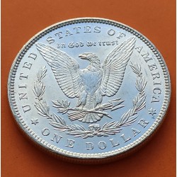 ESTADOS UNIDOS 1 DOLLAR 1886 MORGAN PLATA XF+ KM*110 SILVER