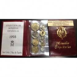 .1998 ESPAÑA CARTERA SC 1+5+10+25+50+2x100+200+500 PESETAS