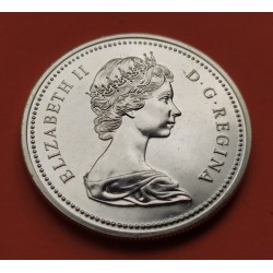CANADA 1 DOLAR 1974 1874 CENTENARIO DE LA CIUDAD DE WINNIPEG KM.88A MONEDA DE PLATA PROOF $1 Dollar silver coin