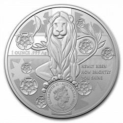 . .1 DOLAR 2016 AUSTRALIA AÑO LUNAR DEL MONO PLATA Silver Oz