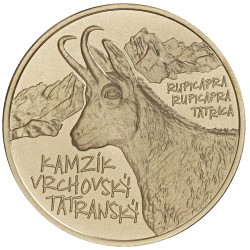 . 3ª moneda @16/JUNIO ENVIO@ ESLOVAQUIA 5 EUROS 2022 REBECO DE TATRA Flora y Fauna LATON SC Slovakia