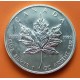 @LA DE LA FOTO@ CANADA 5 DOLARES 2005 HOJA DE ARCE ISABEL II MONEDA DE PLATA SC $5 Dollars 1 ONZA OZ OUNCE MAPLE LEAF