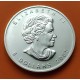 @LA DE LA FOTO@ CANADA 5 DOLARES 2005 HOJA DE ARCE ISABEL II MONEDA DE PLATA SC $5 Dollars 1 ONZA OZ OUNCE MAPLE LEAF