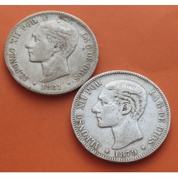 .AMADEO I 5 PESETAS 1871 * 18/71 SDM PLATA ESPAÑA 4 DURO SILVER