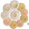2018 ESPAÑA MONEDAS EURO 2018 SIN CIRCULAR 1+2+5+10+20+50 Centimos + 1+2 EUROS 2018 + 2 monedas x 2 EUROS SANTIAGO + ANIVERSARIO