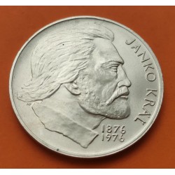 CHECOSLOVAQUIA 100 KORUN 1976 JANKO KRAL ACTIVISTA NACIONAL y POETA DE KARLOVY KM.85 MONEDA DE PLATA SC- CZECHOSLOVAKIA silver