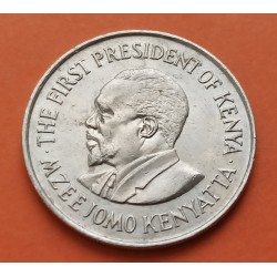 KENIA 1 SHILLING 1978 MZEE JOMO KM.14 MONEDA DE NICKEL SC Kenya coin