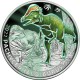 . 11ª moneda AUSTRIA 3 EUROS 2022 PACHYCEPHALOSAURUS Serie DINOSAURIOS NICKEL SC COLORES SE ILUMINA EN LA NOCHE Österreich