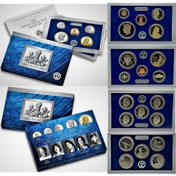 . 2022 UNITED STATES MINT PROOF SET @NICKEL@ ESTADOS UNIDOS 1+5+10+25 Cts. + 1/2 DOLAR + 1 DOLAR 2022 + 5x 1/4 DOLAR 2022 S
