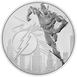 . 1 coin x NIUE 2 DOLARES 2022 THE FLASH GORDON DC COMICS The Justice League 5ª MONEDA DE PLATA OZ cápsula ONZA