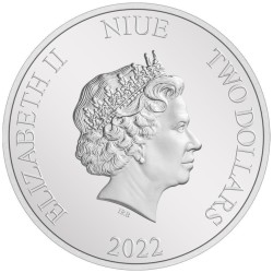 . 1 moneda @14/JULIO ENVIO@ NIUE 2 DOLARES 2022 THE FLASH DC COMICS The Justice League 5ª PLATA PURA OZ cápsula 1 ONZA