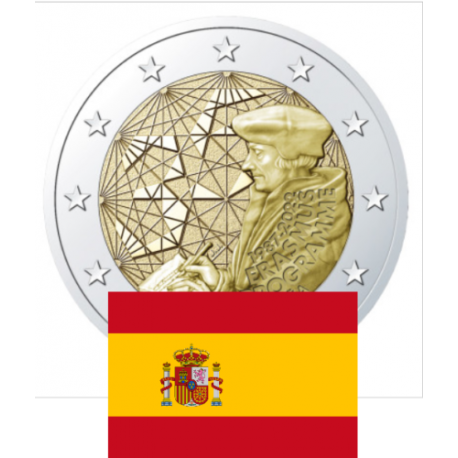 . 1 moneda x ESPAÑA 2 EUROS 2022 ELCANO V CENTENARIO DE LA VUELTA AL MUNDO SC BIMETALICA CONMEMORATIVA