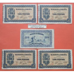 . @OFERTA@ BANCO DE GIJON 100 PESETAS 1937 MBC Serie 604 ESPAÑA