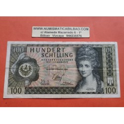 AUSTRIA 100 SCHILLINGS 1969 ANGELIKA KAUFFMANN Pick 146 BILLETE CIRCULADO Osterreich PVP NUEVO 160€