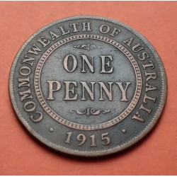 NUEVA ZELANDA 1 PENIQUE 1947 BRONCE KM*13 New Zealand Penny