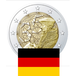 . 1 moneda x ALEMANIA 2 EUROS 2022 Letra al Azar PROGRAMA ERASMUS 35 ANIVERSARIO SC CONMEMORATIVA Germany