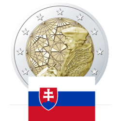 . 1 moneda x ESLOVAQUIA 2 EUROS 2022 PROGRAMA ERASMUS 35 ANIVERSARIO SC CONMEMORATIVA Slovakia Slowakei