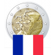 . 1 moneda x FRANCIA 2 EUROS 2022 PROGRAMA ERASMUS 35 ANIVERSARIO SC CONMEMORATIVA France