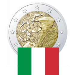 . 1 moneda x ITALIA 2 EUROS 2022 PROGRAMA ERASMUS 35 ANIVERSARIO SC CONMEMORATIVA Italy