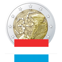. 1 moneda x LUXEMBURGO 2 EUROS 2022 PROGRAMA ERASMUS 35 ANIVERSARIO SC CONMEMORATIVA Luxembourg