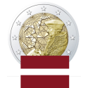 . 1 moneda x LETONIA 2 EUROS 2022 PROGRAMA ERASMUS 35 ANIVERSARIO SC CONMEMORATIVA Latvia