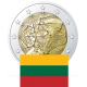 . 1 moneda x LITUANIA 2 EUROS 2022 PROGRAMA ERASMUS 35 ANIVERSARIO SC CONMEMORATIVA Lithuania Litauen