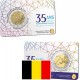 . 1 moneda x BELGICA 2 EUROS 2022 PROGRAMA ERASMUS 35 ANIVERSARIO SC @COINCARD@ CONMEMORATIVA Belgium