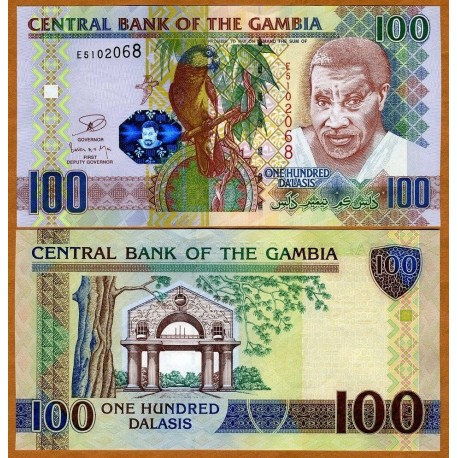 GAMBIA 50 DALASIS 1989 / 1995 Pick 15 SC BILLETE BANKNOTE AFRICA