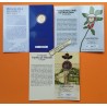 . 3 monedas PROOF @AGOTADAS@ x ESPAÑA CARTERA FNMT 2 EUROS 2022 ELCANO + PARQUE GARAJONAY + ERASMUS CONMEMORATIVAS