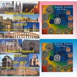 ESPAÑA CARTERA FNMT EUROS COMUNIDADES 2010 (2 uds) KMS SET