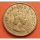 JERSEY 1/4 SHILLING 1957 REINA ISABEL II KM.22 MONEDA DE LATON MBC Balwick Of ONE FOURTH OF A SHILLING