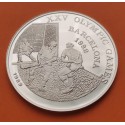 AFGANISTAN 500 AFGHANIS 1989 HOCKEY OLIMPIADA DE BARCELONA 1992 KM.1012 MONEDA DE PLATA PROOF Afghanistan silver coin PP