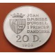 ANDORRA 20 DINERS 1988 PATINAJE ARTISTICO XVI OLIMPIADA DE ALBERTVILLE 1992 FUTBOL KM.47 MONEDA DE PLATA PROOF SILVER 20 Dinners