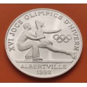 ANDORRA 20 DINERS 1988 PATINAJE ARTISTICO XVI OLIMPIADA DE ALBERTVILLE 1992 FUTBOL KM.47 MONEDA DE PLATA PROOF SILVER 20 Dinners