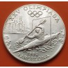 ANDORRA 20 DINERS 1989 PIRAGUISMO OLIMPIADA BARCELONA 1992 KM.57 MONEDA DE PLATA PROOF @IMPERFECCIONES@