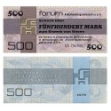 ALEMANIA DEMOCRATICA 500 MARCOS 1979 SERIE FORUM CHEQUE Pick FX7 BILLETE SC DDR Germany 500 Mark EAST GERMANY