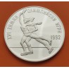 BULGARIA 25 LEVA PATINAJE ARTISTICO OLIMPIADA ALBERTVILLE 1992 KM.190 MONEDA DE PLATA PROOF Bulgarien