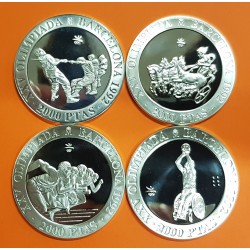 .ESPAÑA BARCELONA 2000 PESETAS 1990 ARQUERO PLATA PROOF