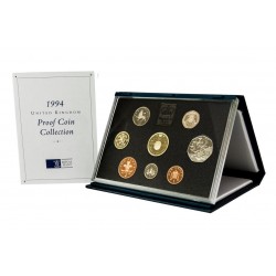 1994 INGLATERRA UNITED KINGDOM ROYAL MINT PROOF COIN COLLECTION 1+2+5+10+20 Pence 50 PENIQUES WWII + 1 LIBRA + 2 LIBRAS 1994