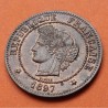 @PRECIOSA@ FRANCIA 5 CENTIMOS 1897 A Ceca PARIS CERES KM.821.1 MONEDA DE BRONCE SC- France 5 Centimes