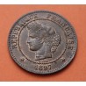 @PRECIOSA@ FRANCIA 5 CENTIMOS 1897 A Ceca PARIS CERES KM.821.1 MONEDA DE BRONCE SC- France 5 Centimes