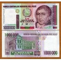 PERU 1000000 INTIS 1990 HIPOLITO UNANUE - HIPER INFLACIÓN Pick 148 BILLETE SC 1 Millón de Intis UNC BANKNOTE