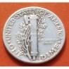 ESTADOS UNIDOS 10 CENTAVOS DIME 1942 P MERCURY KM.140 MONEDA DE PLATA MBC+ USA silver coin WWII